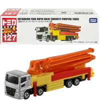 【Fun心玩】TM127A4 189381 全新 正版 三菱 混凝土泵浦車 工程車 多美小汽車 加長型 禮物 模型車