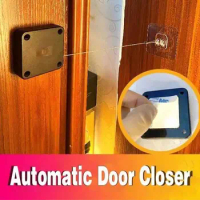50 pcs Punch-Free Retractable Automatic Door Closer Sliding Door Retractable Anti-Theft Reel Box drawstring door closer