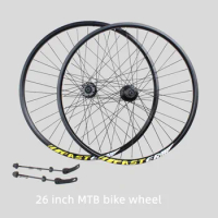 26‘’ Wheels Mtb Wheelset Tire Rim 26 Mtb Bike Wheels 24/27/30 Speed Cassette Freewheel Wheel Disc Brake Mountain Bikes Wheels