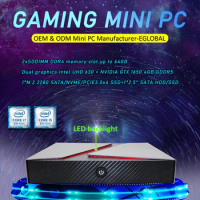 Eglobal GeForce GTX1650 Gaming Computer Dual Graphics Desktop 9th Intel Core i5 9300H i7 9750H Mini PC 4k Display Bluetooth4.0