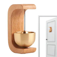 Entrance Doorbell Loud Sound Eco-friendly Decorative Wooden Wireless Door Bell Magnetic Doorbell Bell for Home Ornament