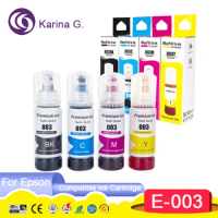 003 Color Compatible Bottle Water Based Refill Tinta Dye Ink for Epson L3110 L1110 L3100 L3116 L3150 L3156 L5196/L5290 Printer