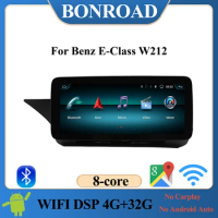 Bonroad GPS Android Autoradio 8 Core Car Multimedia Player For Mercedes Benz E-Class W212 LHD 2009-2015 Navigation Bluetooth DSP
