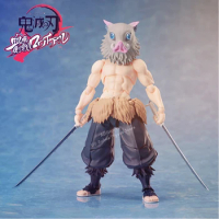 15cm Original In Stock Demon Slayer Hashibira Inosuke Movable Doll Anime Figure Model Doll Toy Gifts Collection Buzzmod