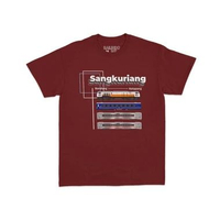 Kaos Tshirt Baju Murah Combed 30S Distro Sangkuriang Bandung Ketapang Kereta Api pt KAI Lokomotif CC