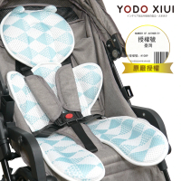 JoyNa 嬰兒推車坐墊 雙層加厚3D透氣安全座椅透氣墊(日本YODO XIUI.小耳朵造型加厚款)