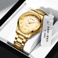 The new automatic mechanical watch for men luminous gold atmosphere simple business waterproof ultra-thin㏇0305