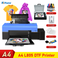 A4 DTF Printer L805 DTF Transfer Printer with White Ink Circulation System Garment Printing Machine DTF Printer For all Fabric
