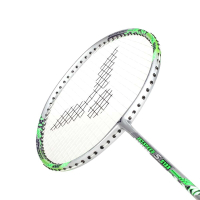 VICTOR 極速-已穿線拍-訓練 羽球毛拍 羽毛球 勝利 JS-5133 銀螢光綠