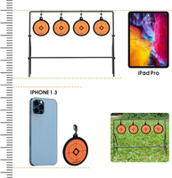 Ideagle Targets Heavy Metal Spinning Pellet Shooting Target for .177 .20 Caliber