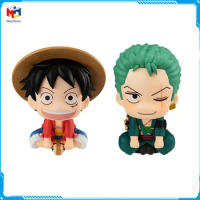 In Stock Megahouse Look Up ONE PIECE Monkey D. Luffy Roronoa Zoro New Original Anime Figure Model Toys Action Figures Collection