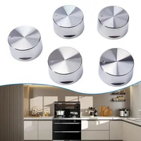 5PCS 6mm Rotary Switches Zinc Alloy Round Knob Handle For Gas Cooktop Ovens Handle Kitchen Accessories