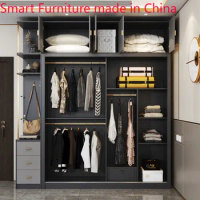 Dresser Modular Wardrobe Cabinet Organizers Hangers Clothes Open Bedroom Wardrobe Display Armoires De Vetement Furniture HDH