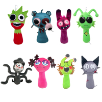[Fun] New Sprunki Plush Game Deamond Dr. Harrison Qurst Wenda Gray Soft Doll Peripherals Cute Birthd