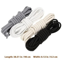 4 Pairs Shoe Laces Sneakers Shoelaces Elastic Shoe Straps