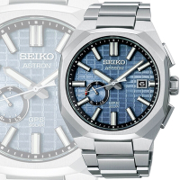 SEIKO 精工 ASTRON 廣告款 太陽能GPS鈦金屬多邊形腕錶-藍41.2mm SSJ013J1/3X62-0AA0B_SK028