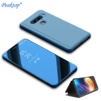 View Mirror Clear Smart Flip Case for LG G8 ThinQ V30 V40 Leather Phone Case for LG V40 ThinQ V30 Plus Stand Phone Bag