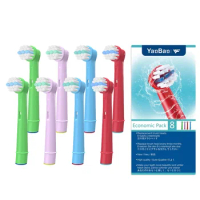 8pcs Replacement Kids Children Tooth Brush Heads Boxed for Oral-B Electric Toothbrush Fit Advance Power/Pro Health/Triumph/3D Ex