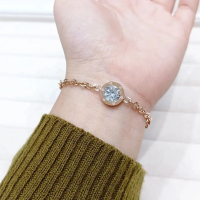 Gelang Tangan Wanita Model Rantai Nori Titanium Rosegold