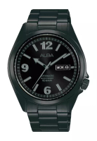 ALBA PHILIPPINES Black Dial Stainless Steel Strap Date Display AL4399X1 Automatic Men's Watch