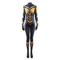Hope Van Dyne Cosplay Jumpsuit the Wasp Quantumania the Wasp Cosplay Costume Ant Cos Man Uniform Outfits Halloween Carnival Suit