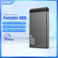 EAGET G55 Portable HDD 5400 RPM USB 3.0 Hard Disk Drive 250gb 500gb 1T 2T External Mechanical Hard Drive for Laptop Desktop