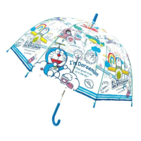 【J`S PLANNING】哆啦A夢 兒童透明造型直傘 雨傘 卡通造型雨傘直傘(平行輸入)
