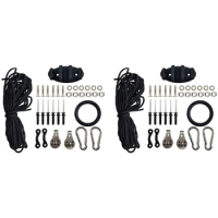 2X Anchor Trolley Kit Inflatable Sturdy Kayak Canoe Anchor Car Kit System With Accessorys