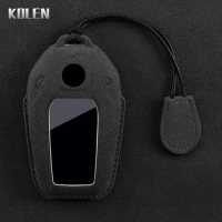 Leather Car LED Display Key Case Cover Shell For BMW X3 G01 G31 X5 G05 X4 G02 G30 G32 I8 X7 M5X F20 5 7 Series G11 G12 I12 I15