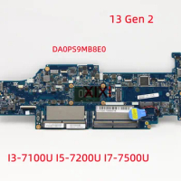 DA0PS9MB8E0 For Lenovo Thinkpad 13 Gen 2 Laptop Motherboard with CPU I3-7100U I5-7200U I7-7500U 100% Test Work