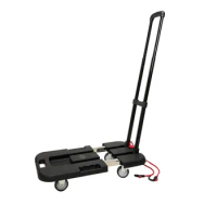 Plastic Folding foldable 300kg heavy duty hotel airport Hand piano Dolly Trolley Luggage Wheeled Platform Cart extendable dolly