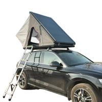 2023 automatic hard shell outdoor waterproof camping car truck rooftop tent hard shell 4 person suv camp aluminum roof top tent