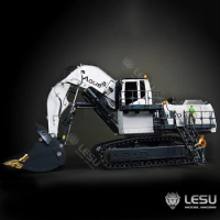 Metal LESU 1/14 Heavy Remote Control Hydraulic Excavator Double Pump AOUE 9150 Forward Shovel RC Construction Car for Liebherr