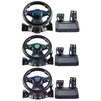 Steering Wheel With Manual Shifter Dual Clutch Launch Control Vibration Controller for Switch/xbox One/360/PS4/PS2/PS3/PC