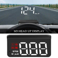New M3 Newest HUD Head-Up Display OBD2 Model Car-Styling Overspeed Warning Windshield Projector Alarm System Universal Auto