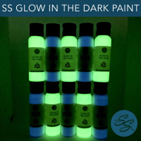 Cat Glow In The Dark - SS Glow In the Dark Paint 30 ML Cat Lukis Custom Painting Sepatu, Jaket, Tas 