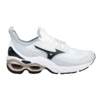 【MIZUNO 美津濃】WAVE CREATION 22 WAVEKNIT 男慢跑鞋 白黑金(J1GC213390)