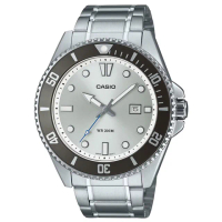 【CASIO 卡西歐】MDV-107D-7A 槍魚鋼帶水鬼潛水錶(新產品上市 防水200米)