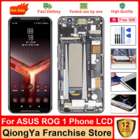 6.0" Tested New Original rog 1 Display For Asus ROG 1 Phone ZS600KL Z01QD With Frame LCD with Touch Screen Digitizer Assembly