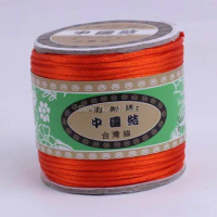 80M/Roll 1.5MM Braided Orange Red Nylon Chinese Knot Cord Macrame Beading Shamballa String Thread Handcraft Handmade Jewelery