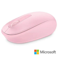 【Microsoft 微軟】無線行動滑鼠 1850(柔媚粉)