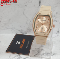 Jam tangan wanita JONAS JASMIN JJ 2207 analog rubber original Kaca