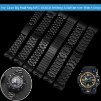 Stainless Steel WatchBand For G-SHOCK Casio Men Big Mud King Modified GWG-1000 GB/GG GWG/GSG100 Replacement Watch Strap bracelet