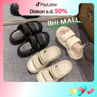 [ASFER]Sepatu Sandal Tali Wanita Premium Sendal Selop Wedges Cewek Kekinian Jelly Karet Tinggi