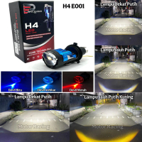 Epicracing E001 H4 Bluelens Dilengkapi Devil Eyes Lampu Utama Cahaya Biled RHD / FLAT Dengan Kipas P