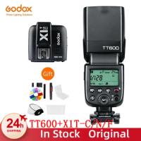 Godox TT600 2.4G Flash Wireless Camera Speedlite + X1T-C/N/F Transmitter Wireless Flash Trigger for Canon Nikon Fujifilm Olympus