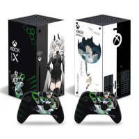 Xbox Style Skin Sticker Decal Cover for Xbox Series X Console and 2 Controllers Xbox Series X Skin Sticker Viny 1