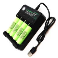 Original NCR18650 3.7V 3400mAh rechargeable 18650 lithium battery Optional charger for flashlight charging bank