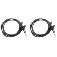 2X 2M Replacement Audio Cable For Sennheiser HD414 HD650 HD600 HD580 HD25 Headphones Durable