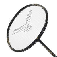 【VICTOR 勝利體育】極速穿線拍4U JS-800HT-C-4U 黑金銀(羽毛球 球拍 訓練 勝利)